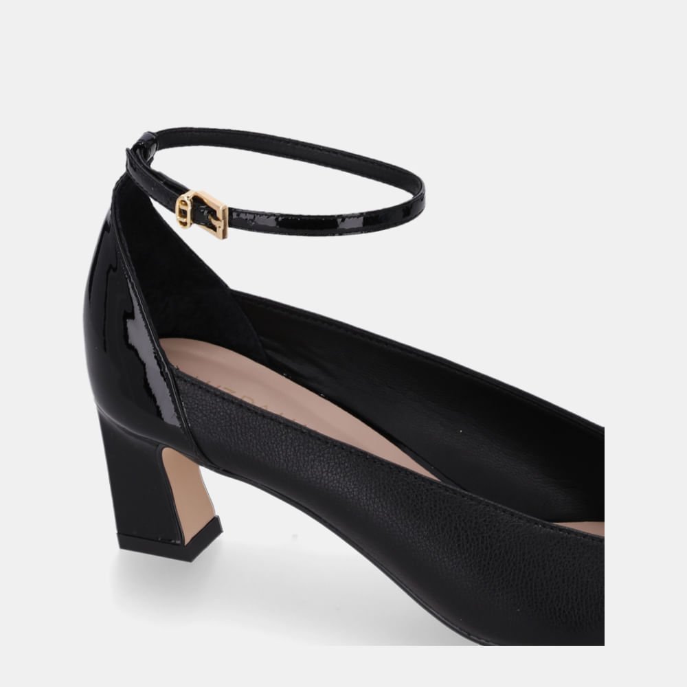 Scarpin Saara Preto E Verona Preto - 81090003 Preto 4