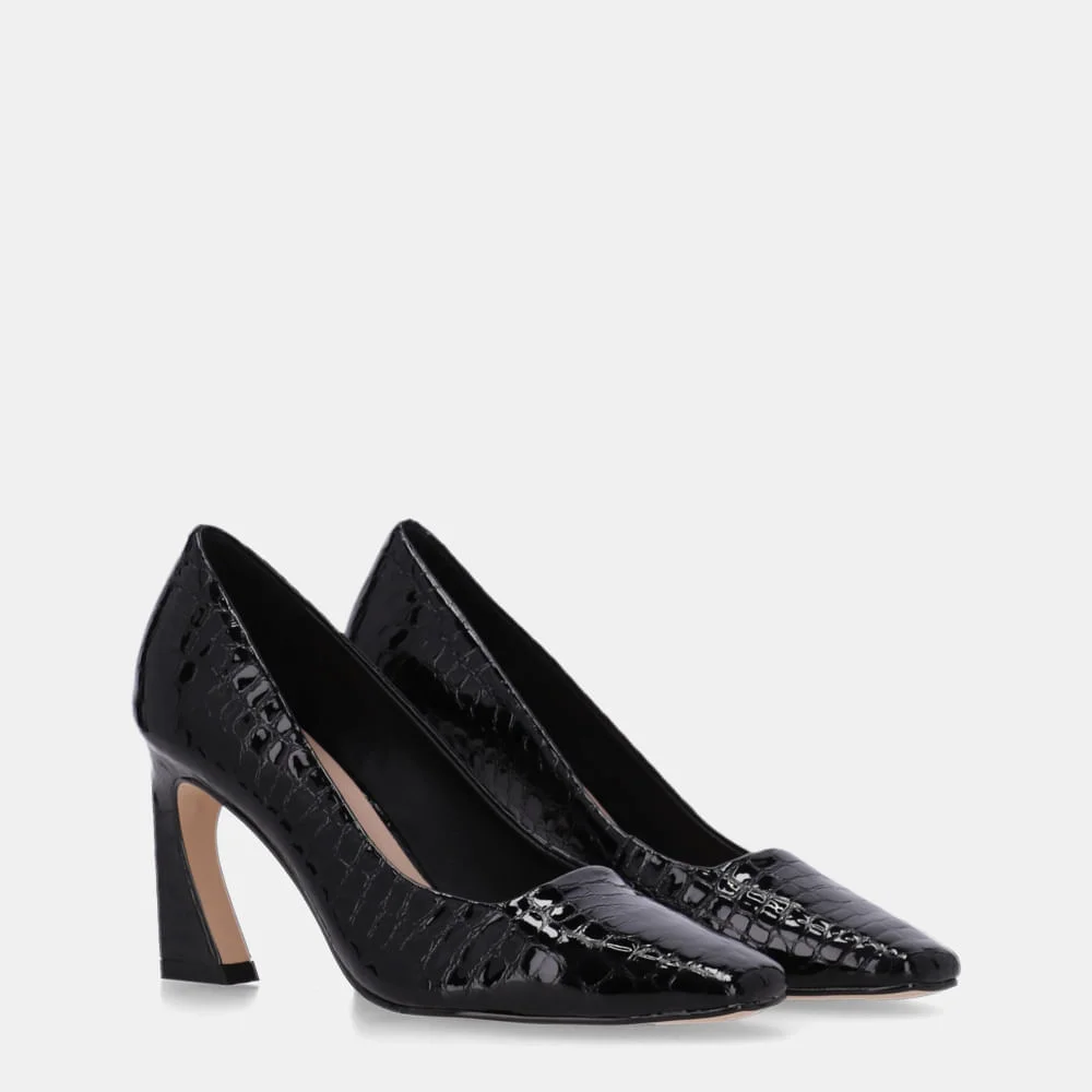 Scarpin Alligator Preto - 81100002 Preto 3