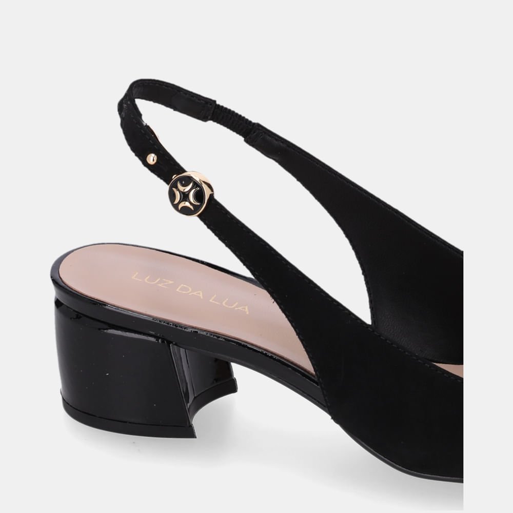 Slingback Verona Preto - 81080004 Preto 5