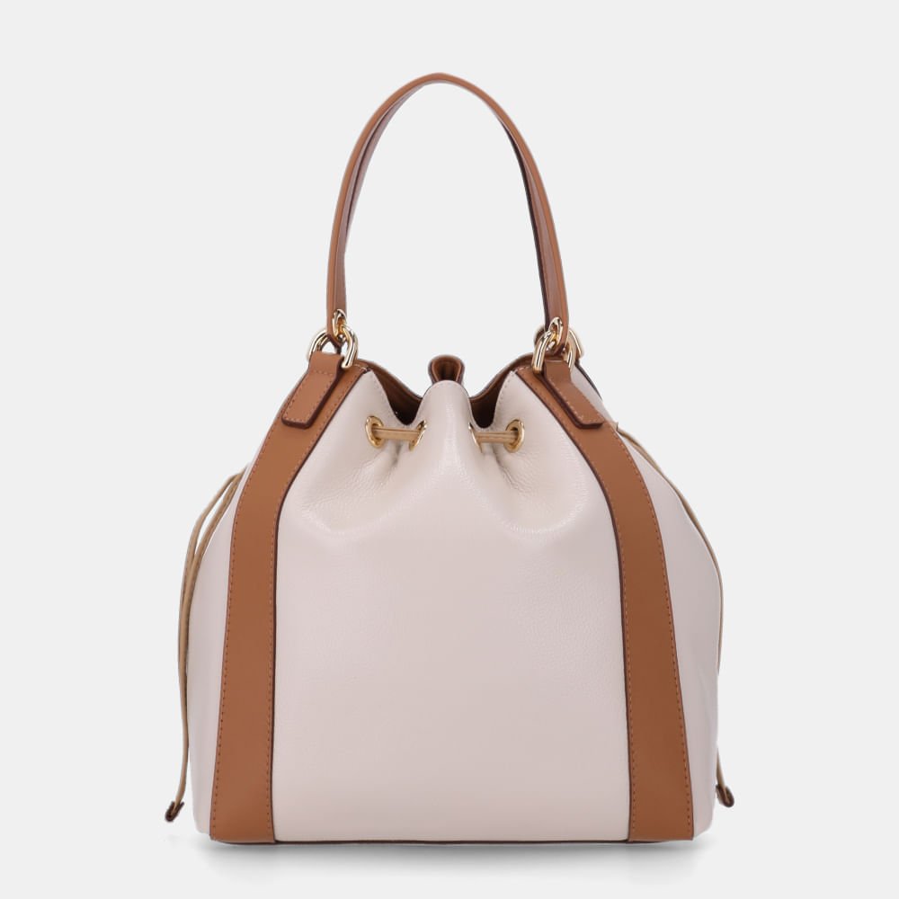 Bolsa Kiara Bucket Grande New Ridge Panna - 10006643 Panna 3