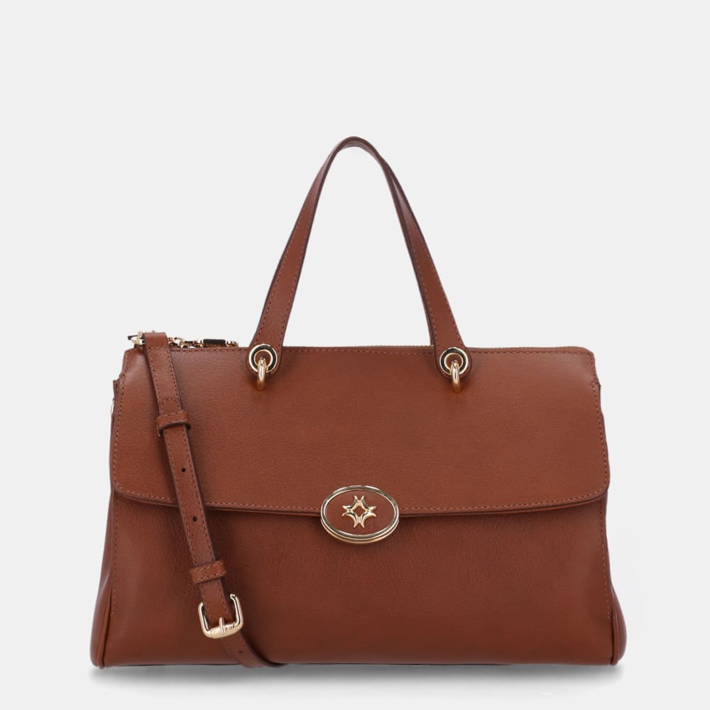 Bolsa Tote Média Montenapoleone Âmbar - 2000888