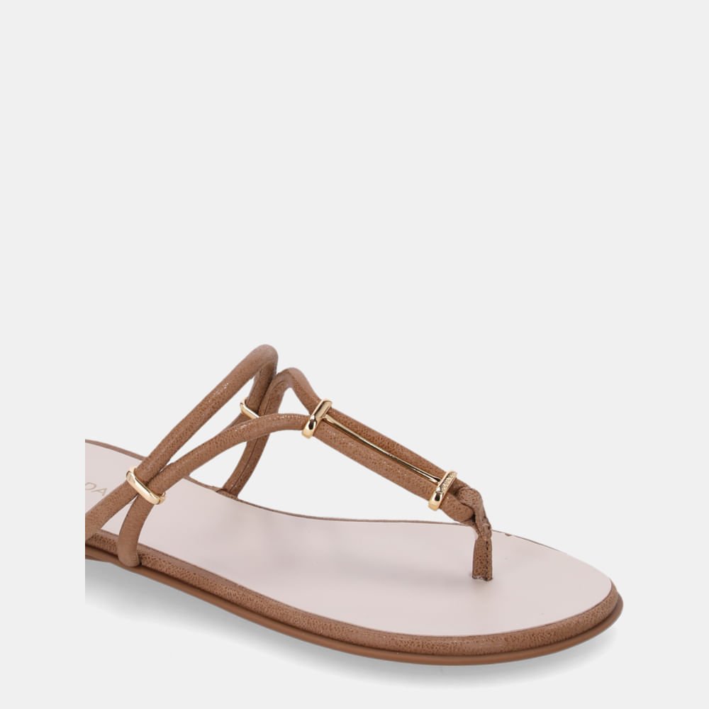 Chinelo Couro Arenito Ginger - 52210075 Ginger 4