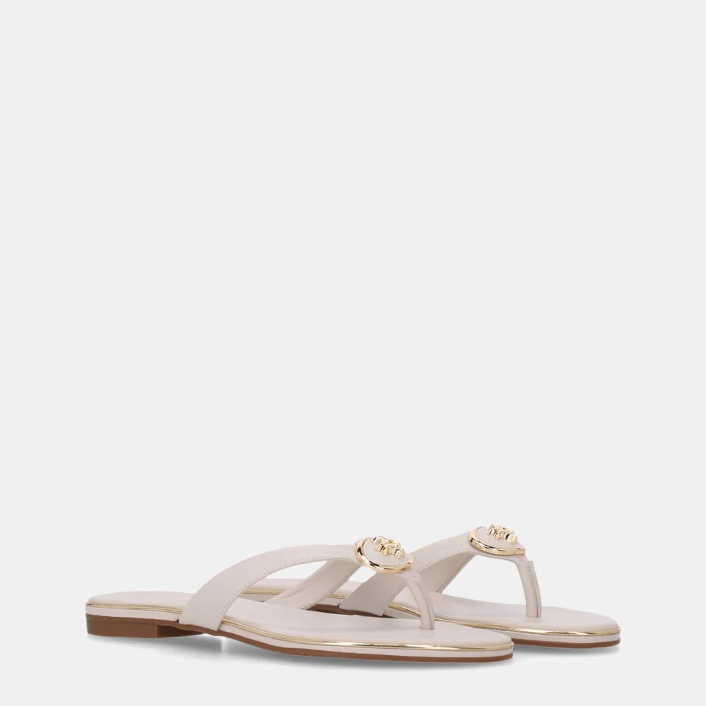 Chinelo Couro Saara Panna - 54870082 Panna 2