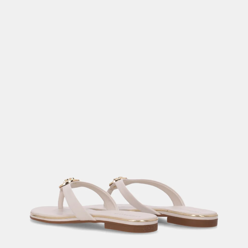 Chinelo Couro Saara Panna - 54870082 Panna 3