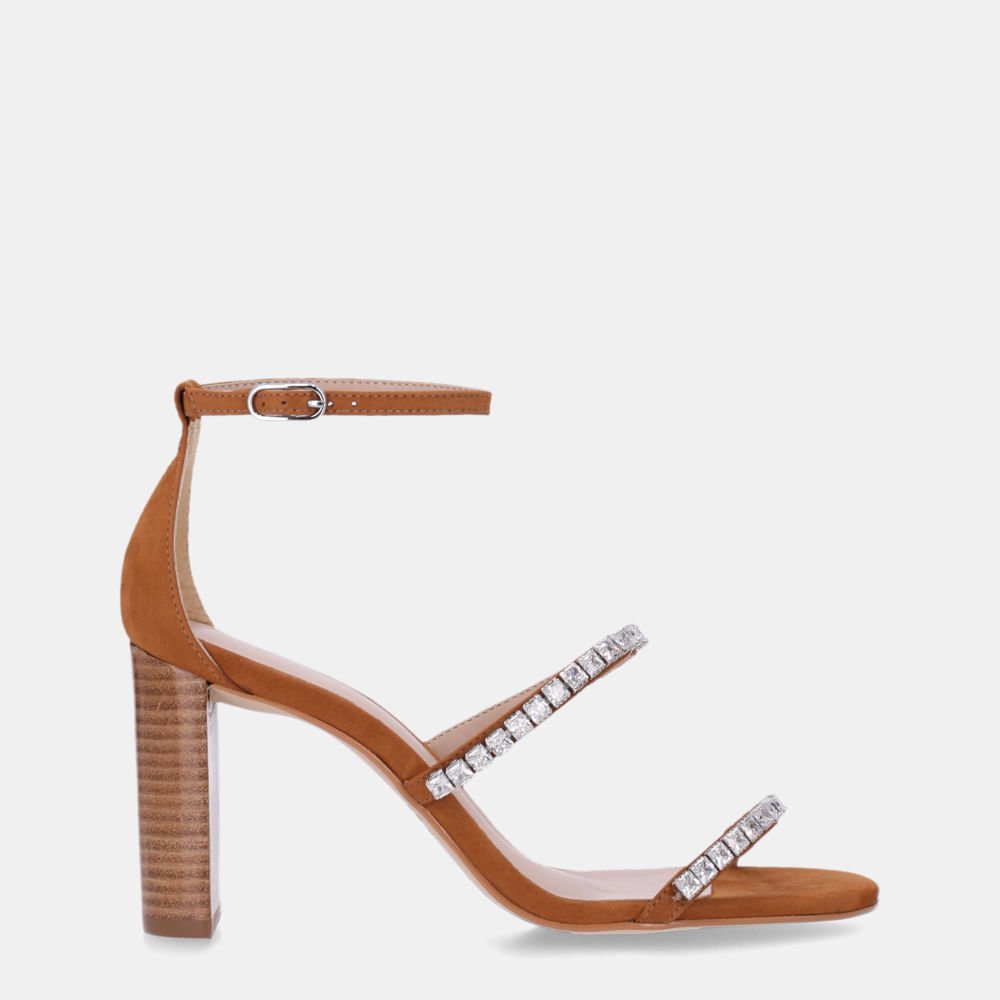 Sandália Salto  Bison Caramelo - 80380041