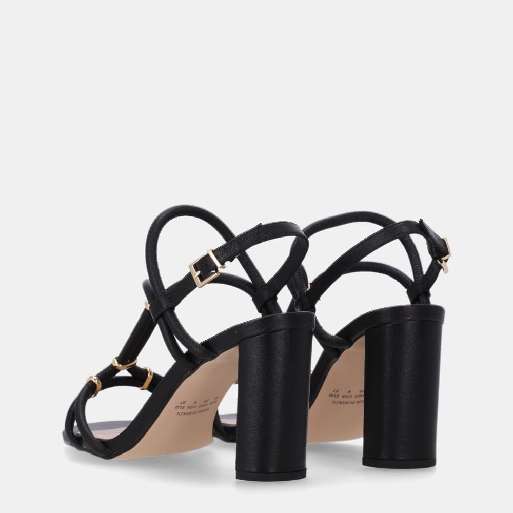 Sandália Salto Saara Preto - 80380043 Preto 3