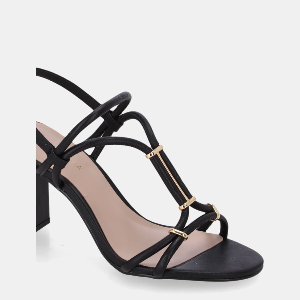 Sandália Salto Saara Preto - 80380043 Preto 4