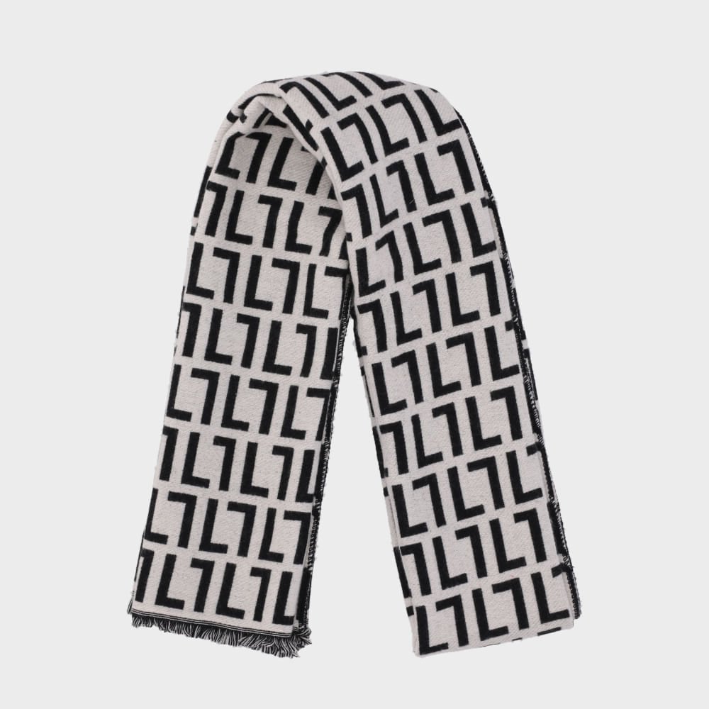Cachecol Branco/preto 42000001 Preto 2