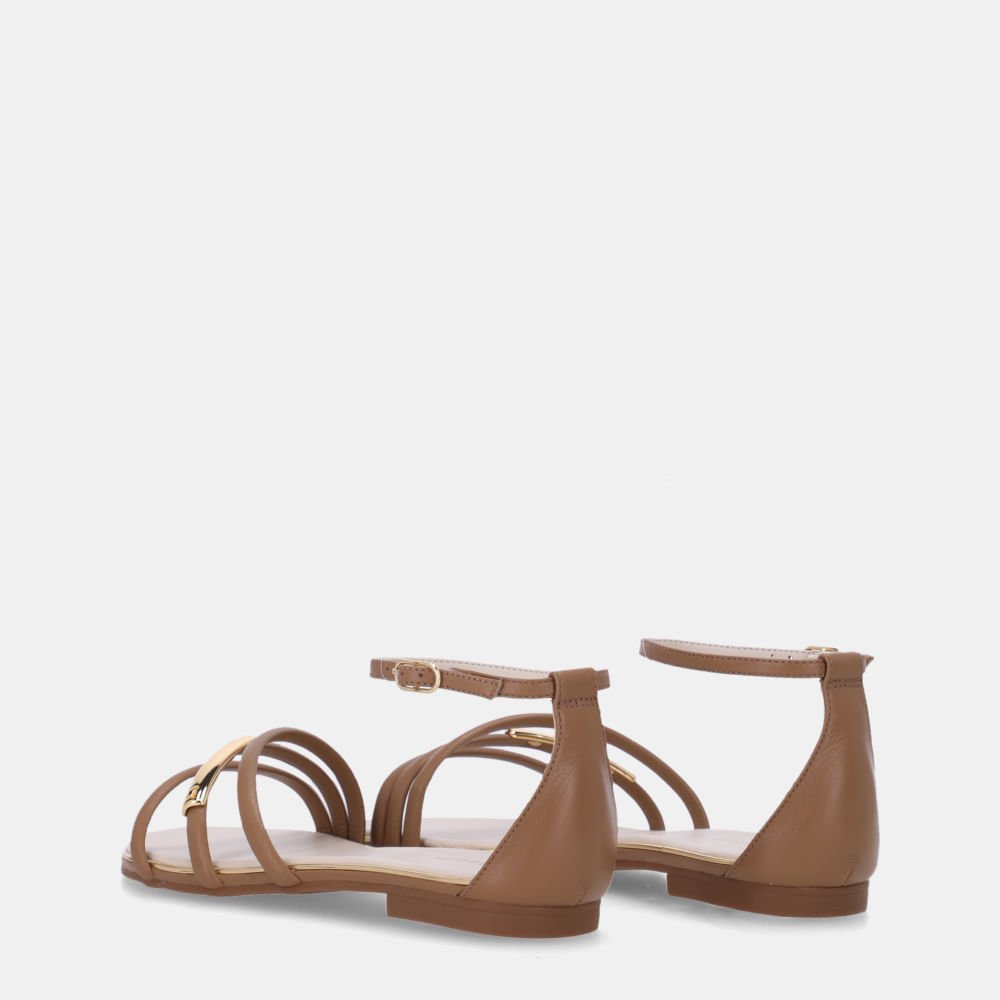 Sandália Rasteira Saara Ginger - 54870081 Ginger 4