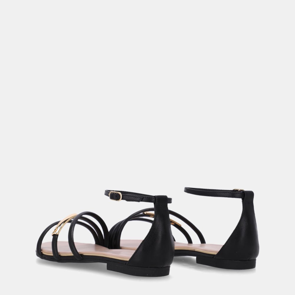 Sandália Rasteira Saara Preto - 54870081 Preto 3