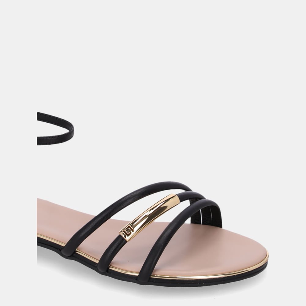 Sandália Rasteira Saara Preto - 54870081 Preto 4