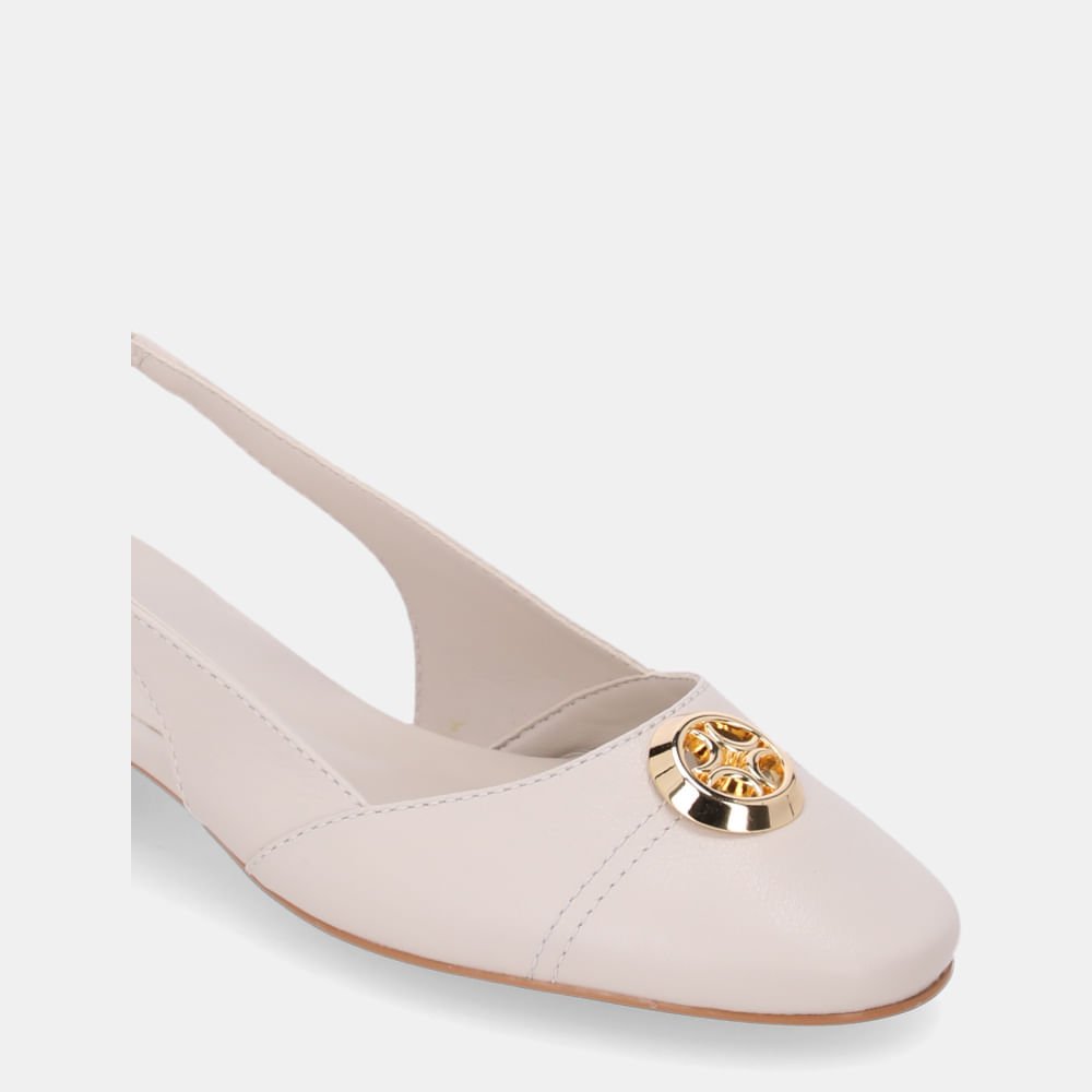 Slingback Saara Panna Com Saara Panna - 80510026 Panna 4