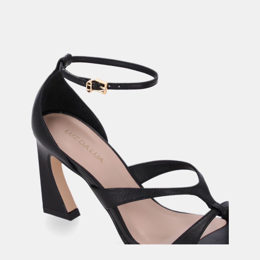 Sandália Salto Saara Preto - 81110004 Preto 4