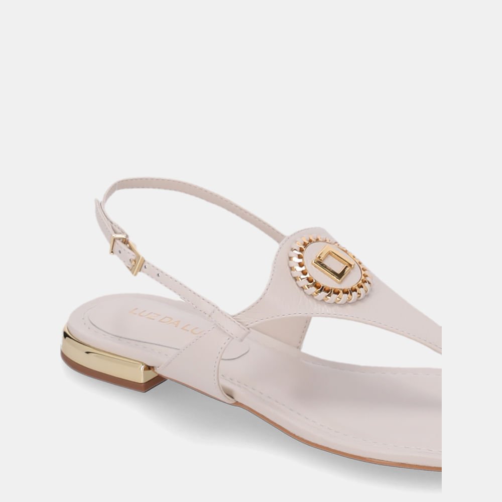 Sandália Rasteira Saara Panna - 81130003 Panna 5