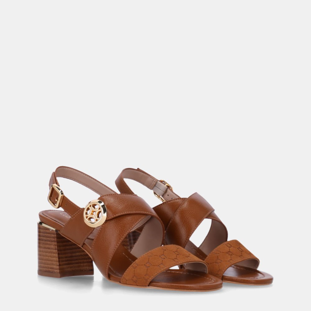 Sandália Salto Bison Caramelo Com Atacama Caramelo - 81140001 Caramelo 3