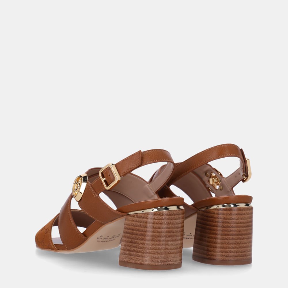 Sandália Salto Bison Caramelo Com Atacama Caramelo - 81140001 Caramelo 4