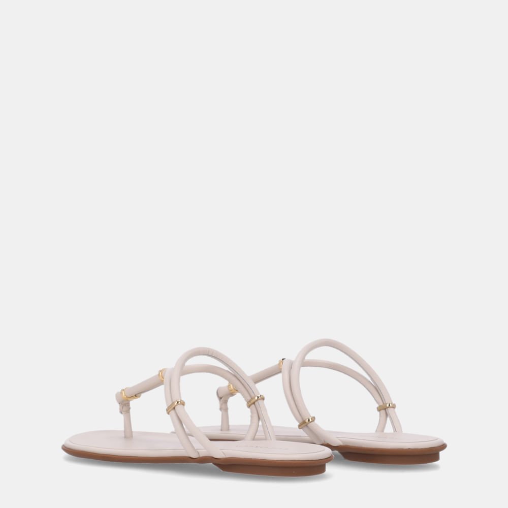 Chinelo Couro Saara Panna - 52210075 Panna 4