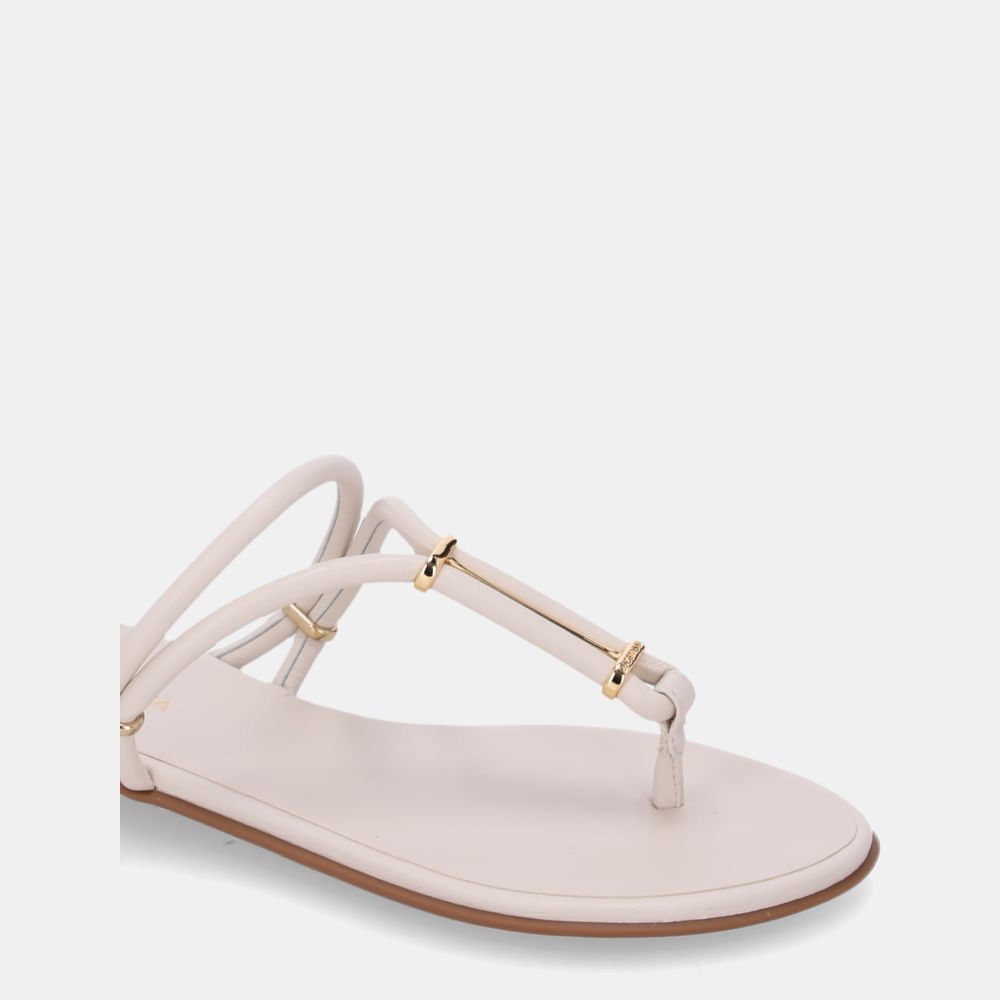 Chinelo Couro Saara Panna - 52210075 Panna 5