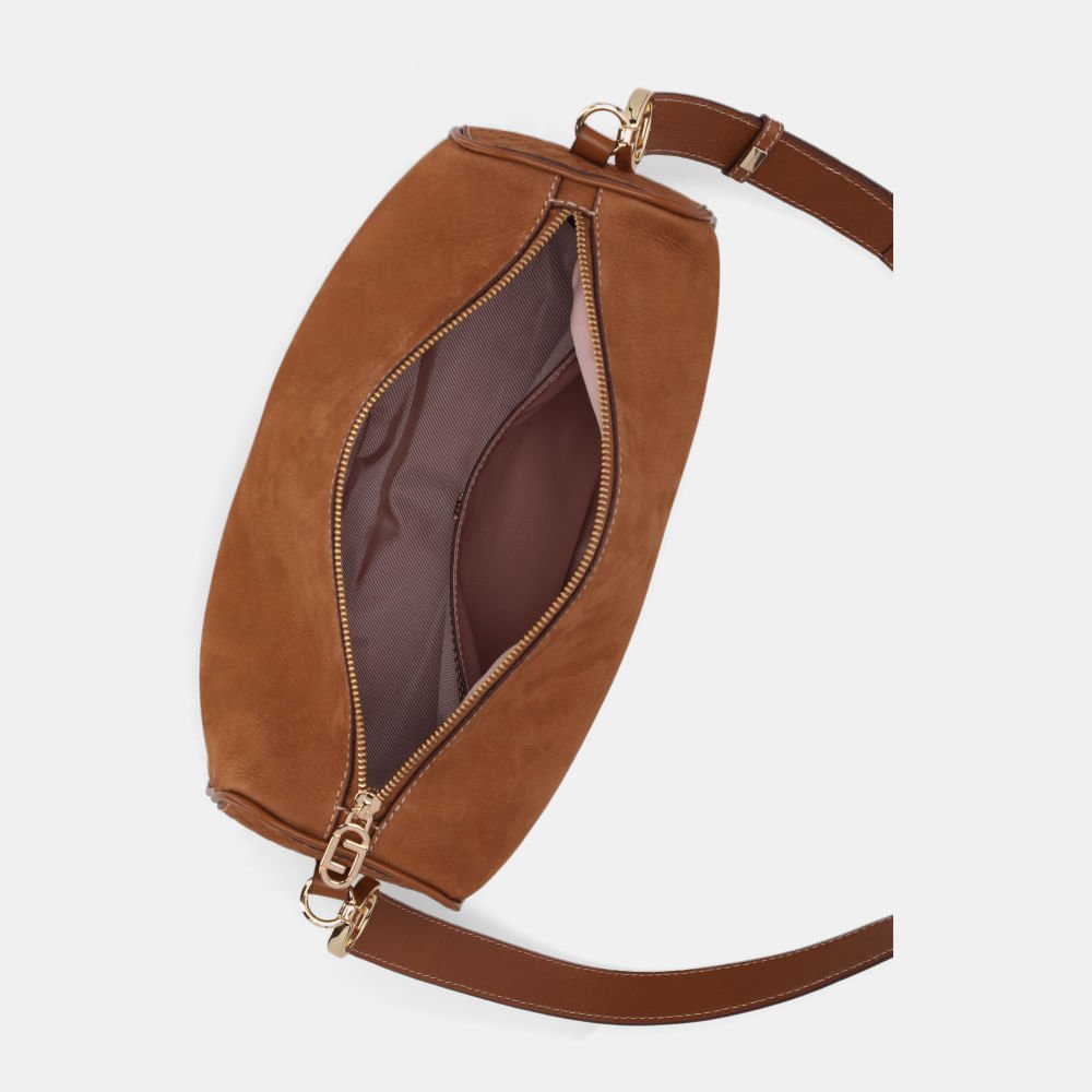Bolsa Tiracolo Média Bison Caramelo - 2000909 Caramelo 4
