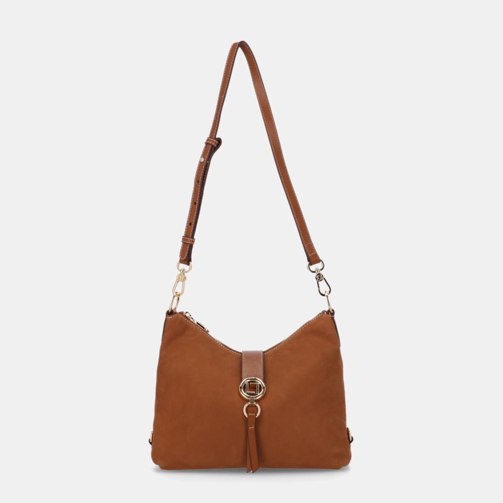 Bolsa Tiracolo Média Bison Caramelo - 2000856 Caramelo 2
