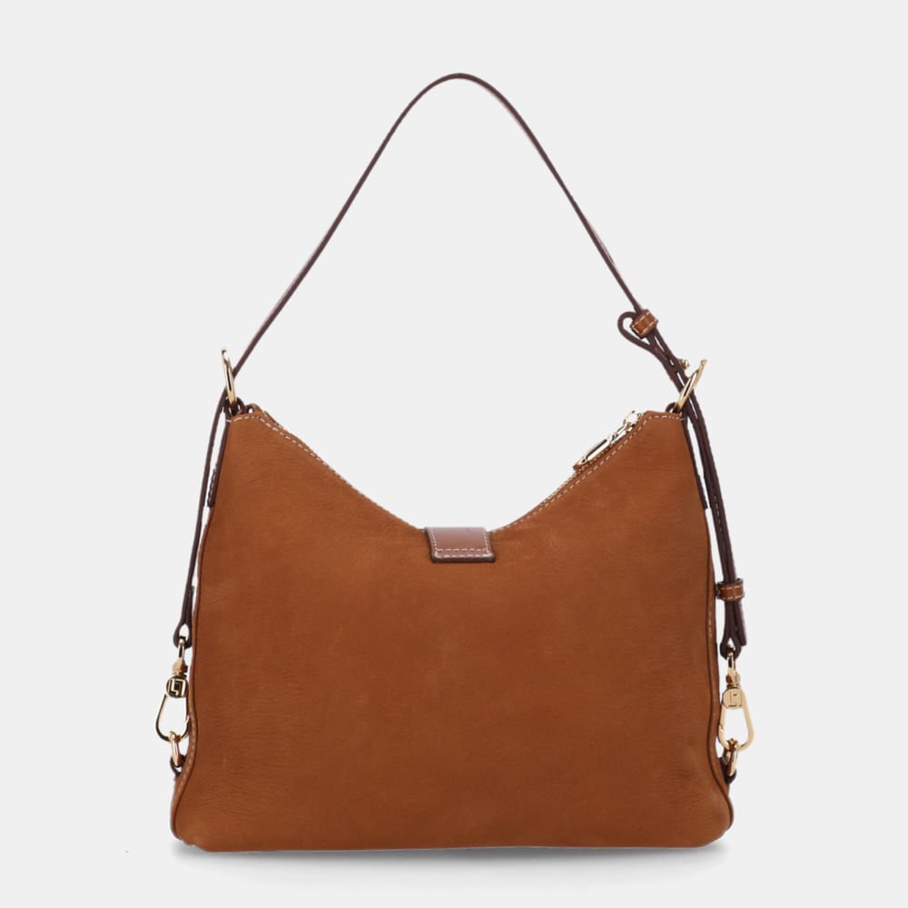 Bolsa Tiracolo Média Bison Caramelo - 2000856 Caramelo 3