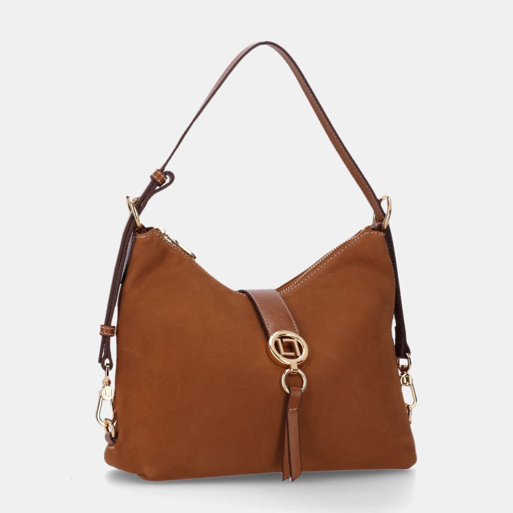 Bolsa Tiracolo Média Bison Caramelo - 2000856 Caramelo 4