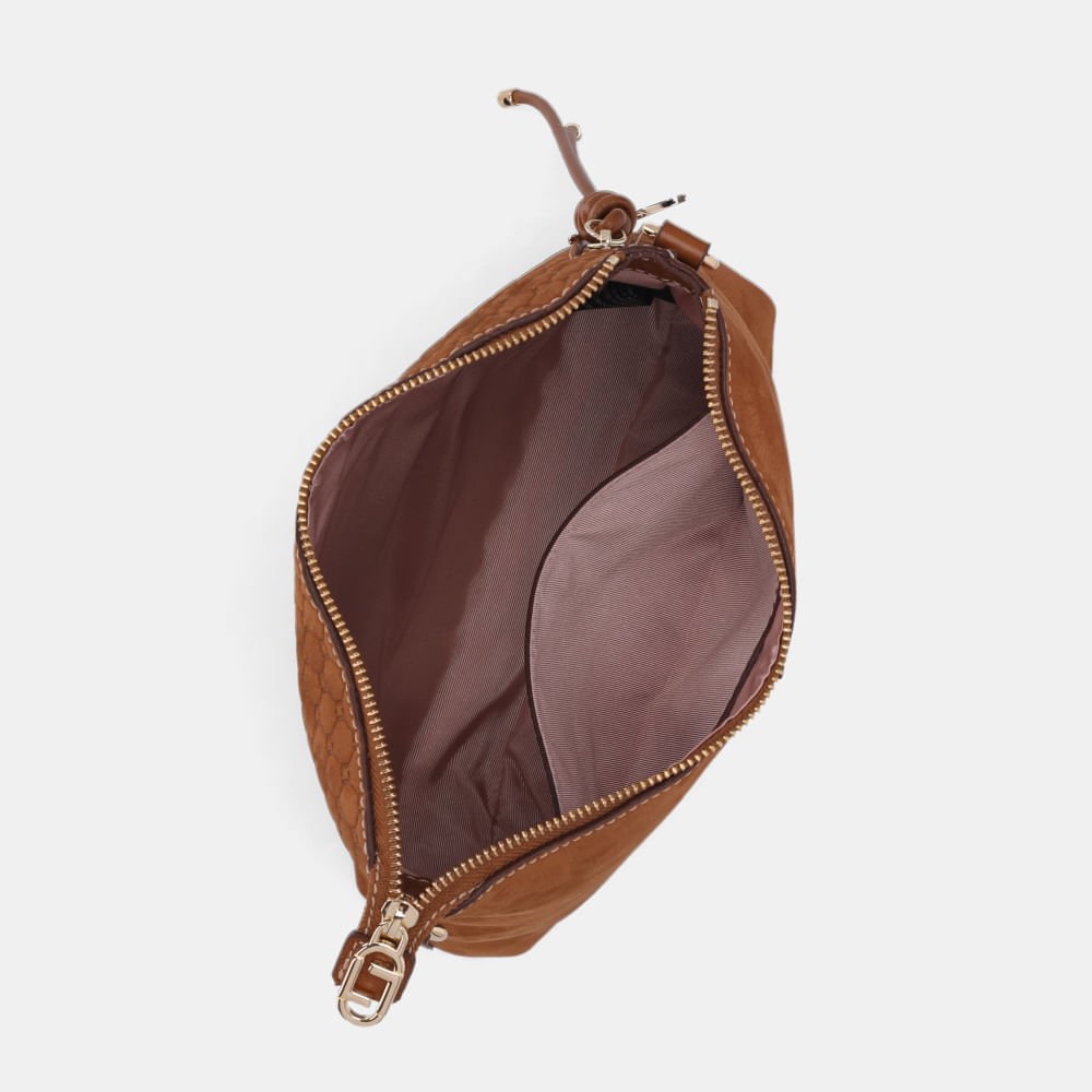 Bolsa Tiracolo Média Bison Caramelo - 2000904 Caramelo 4
