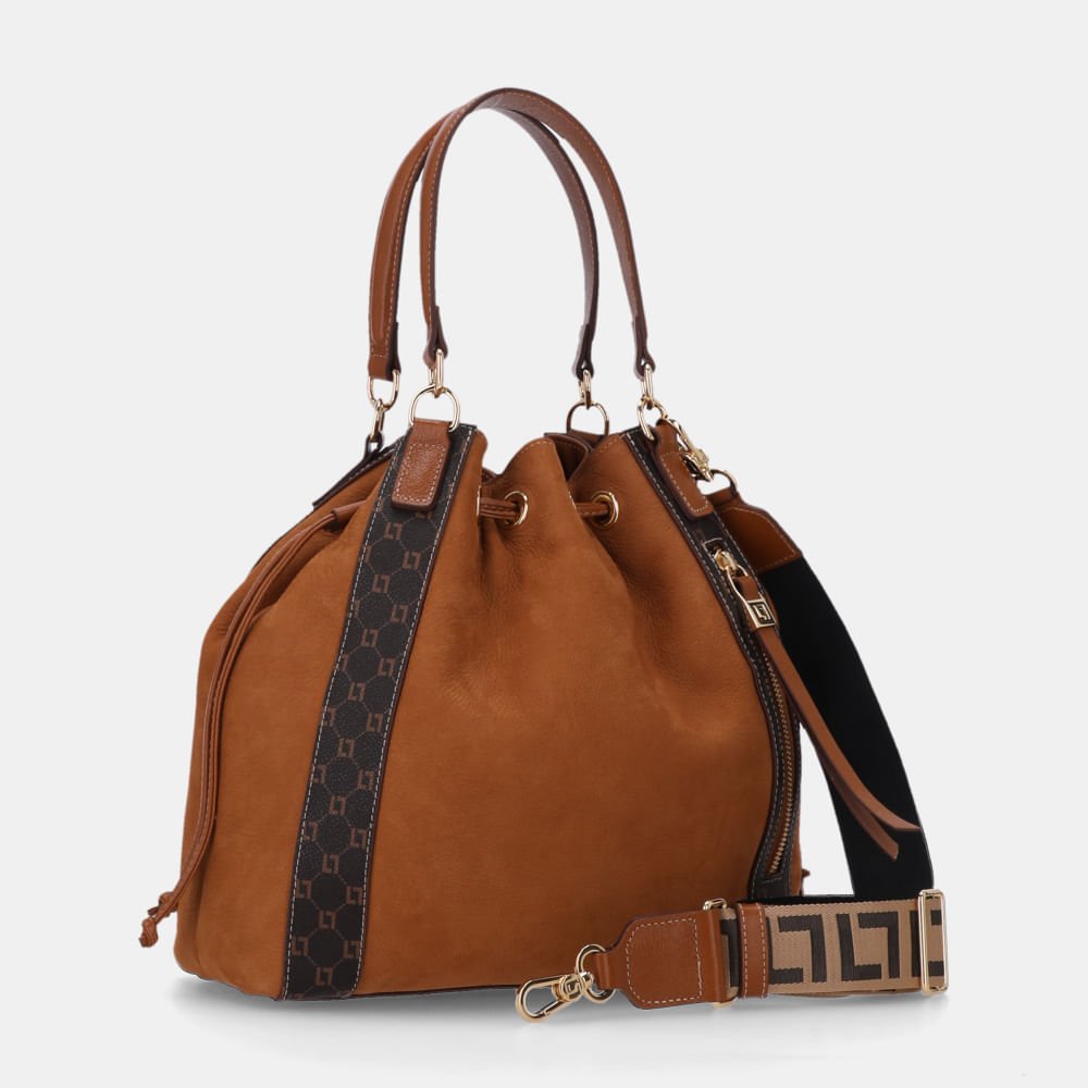 Bolsa Kiara Bucket Grande Bison Caramelo - 10006643 Caramelo 3