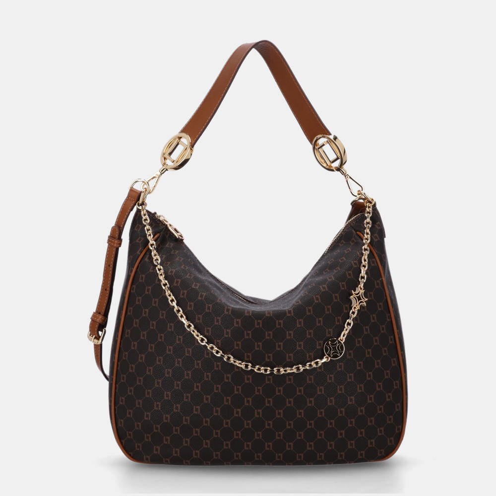 Bolsa Hobo Grande Monograma Ll Mocca-2000792