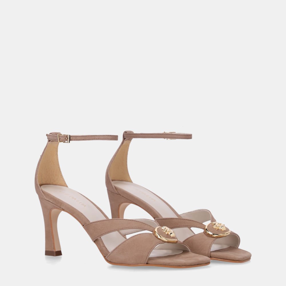 Sandália Salto Bison Ginger - 80110038 Bison Ginger 3