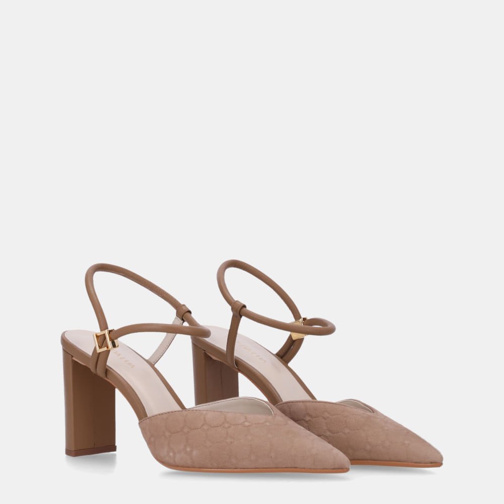 Slingback Bison Ginger E Saara Ginger - 80230063 Bison Ginger 2