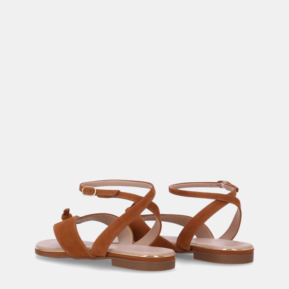 Sandália Rasteira Bison Caramelo - 54870083 Caramelo 3