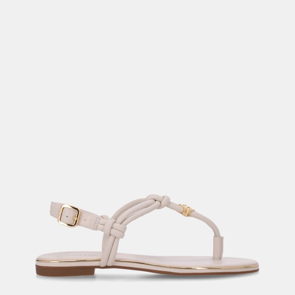 Sandália Rasteira Saara Panna - 54870084 Panna 1