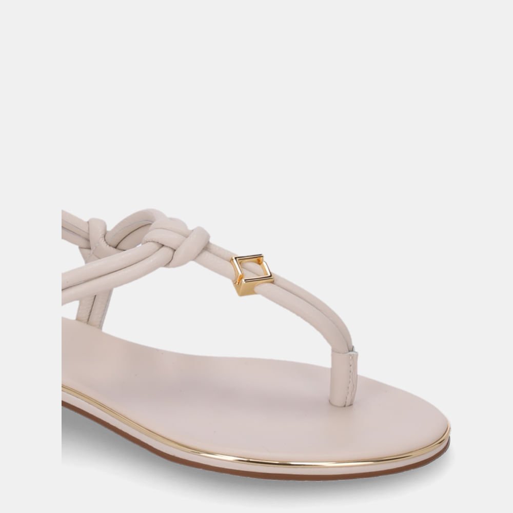 Sandália Rasteira Saara Panna - 54870084 Panna 5