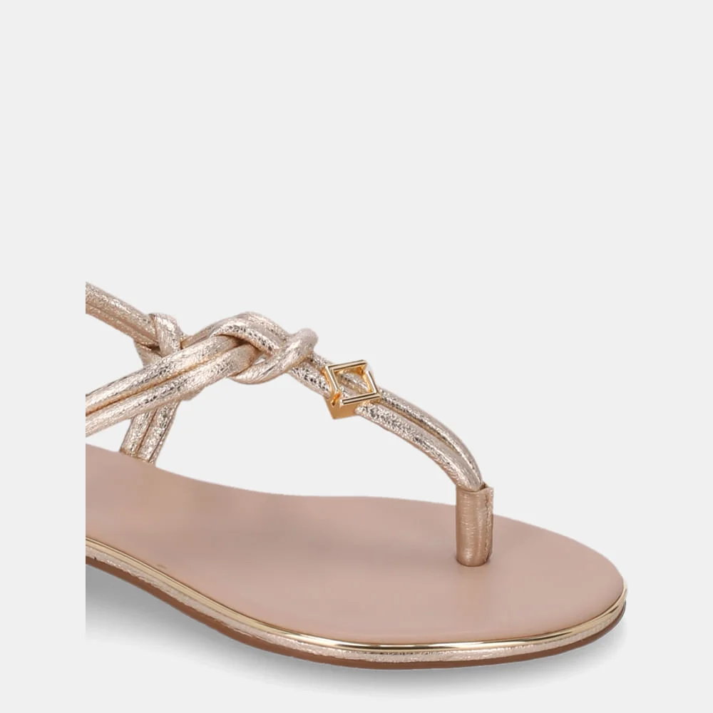 Sandália Rasteira Vênus Ouro - 54870084 Ouro 5