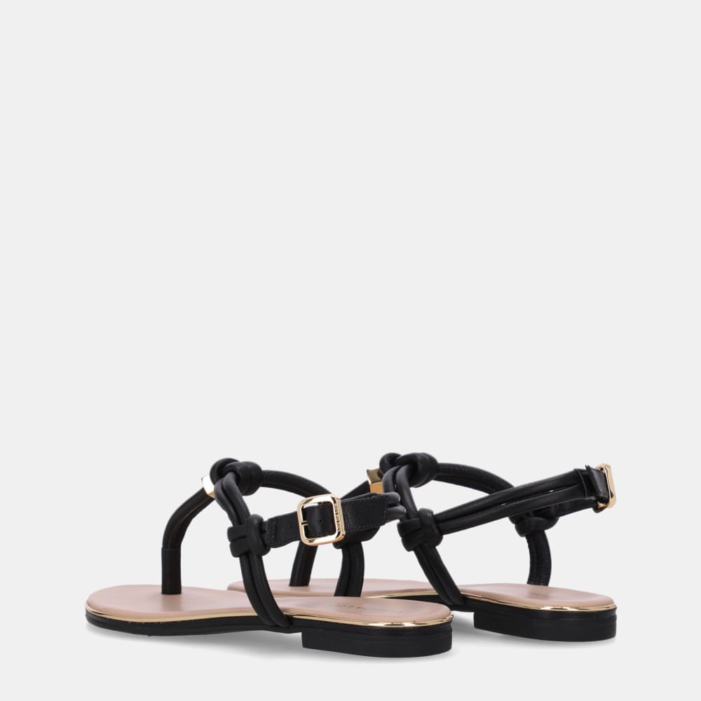 Sandália Rasteira Saara Preto - 54870084 Preto 3