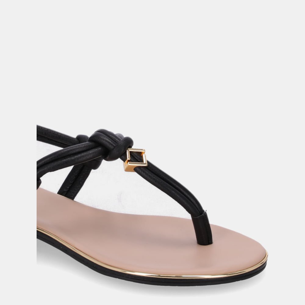 Sandália Rasteira Saara Preto - 54870084 Preto 4