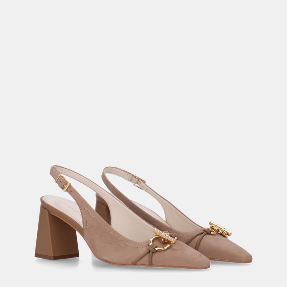 Slingback Bison Ginger E Saara Ginger - 60980007 Ginger 2