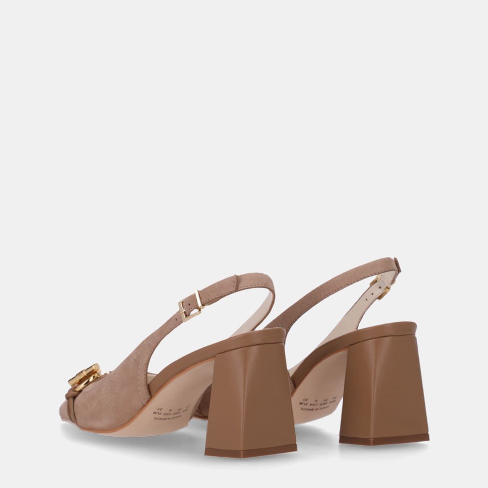 Slingback Bison Ginger E Saara Ginger - 60980007 Ginger 3