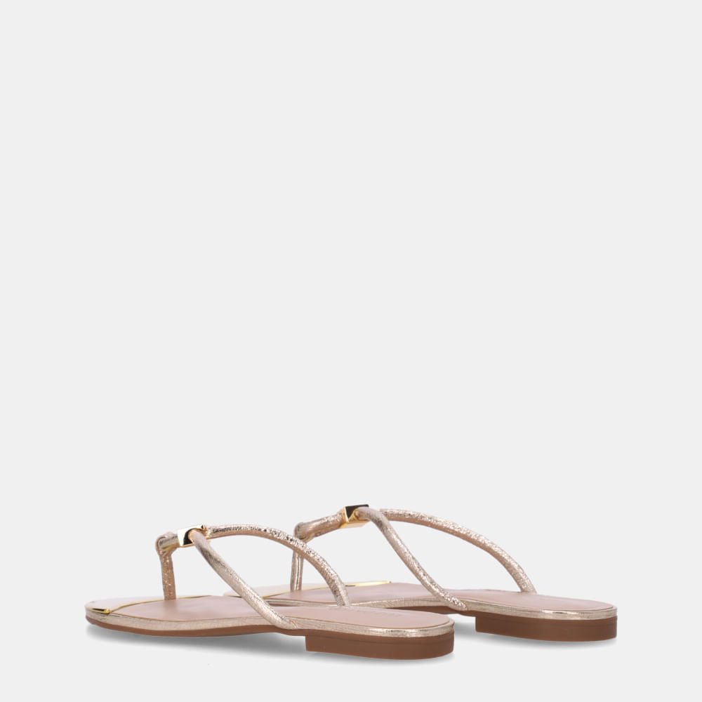 Chinelo Couro Vênus Ouro - 53120057 Ouro 3