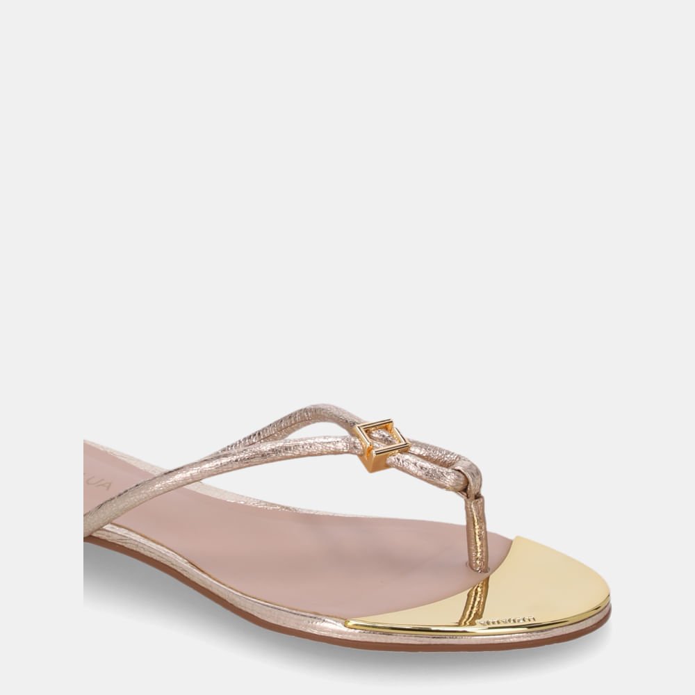 Chinelo Couro Vênus Ouro - 53120057 Ouro 4