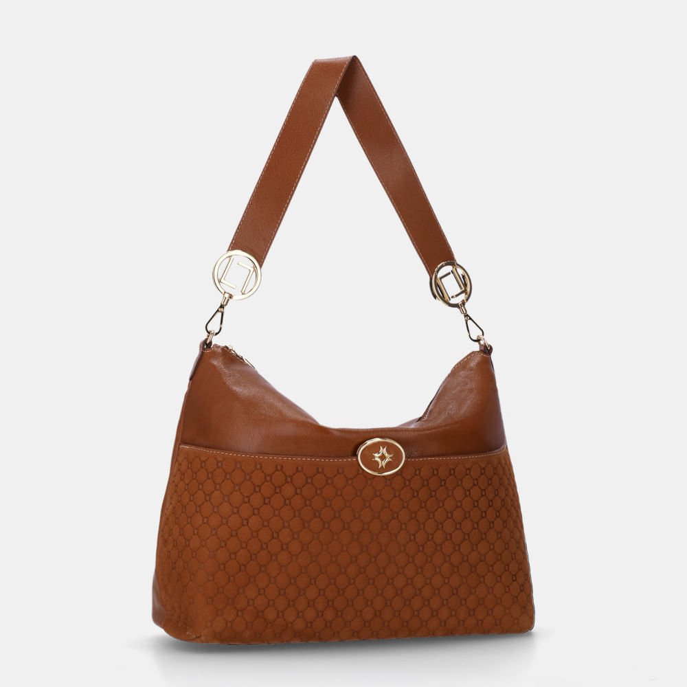 Bolsa Hobo Grande Bison Caramelo - 2000947 Caramelo 3