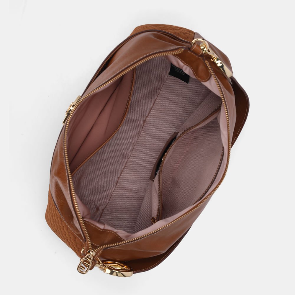 Bolsa Hobo Grande Bison Caramelo - 2000947 Caramelo 4