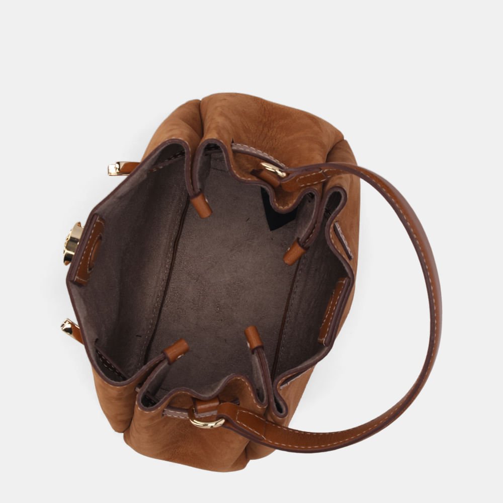 Bolsa Bucket Média Bison Caramelo - 2000826 Caramelo 4