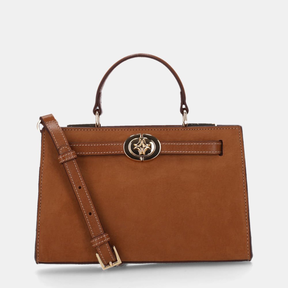 Bolsa Tote Pequena Bison Caramelo - 2000827