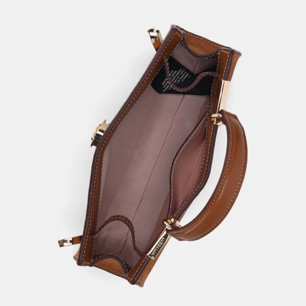 Bolsa Tote Pequena Bison Caramelo - 2000827 Caramelo 5