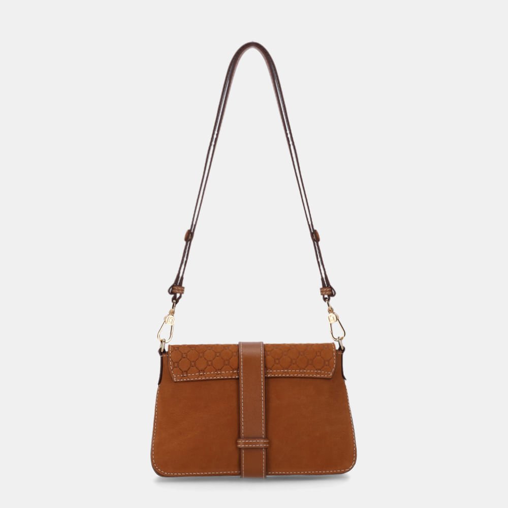 Bolsa Satchel Pequena Bison Caramelo - 2000941 Caramelo 2