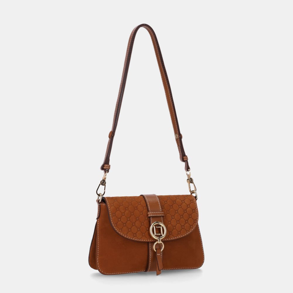 Bolsa Satchel Pequena Bison Caramelo - 2000941 Caramelo 3