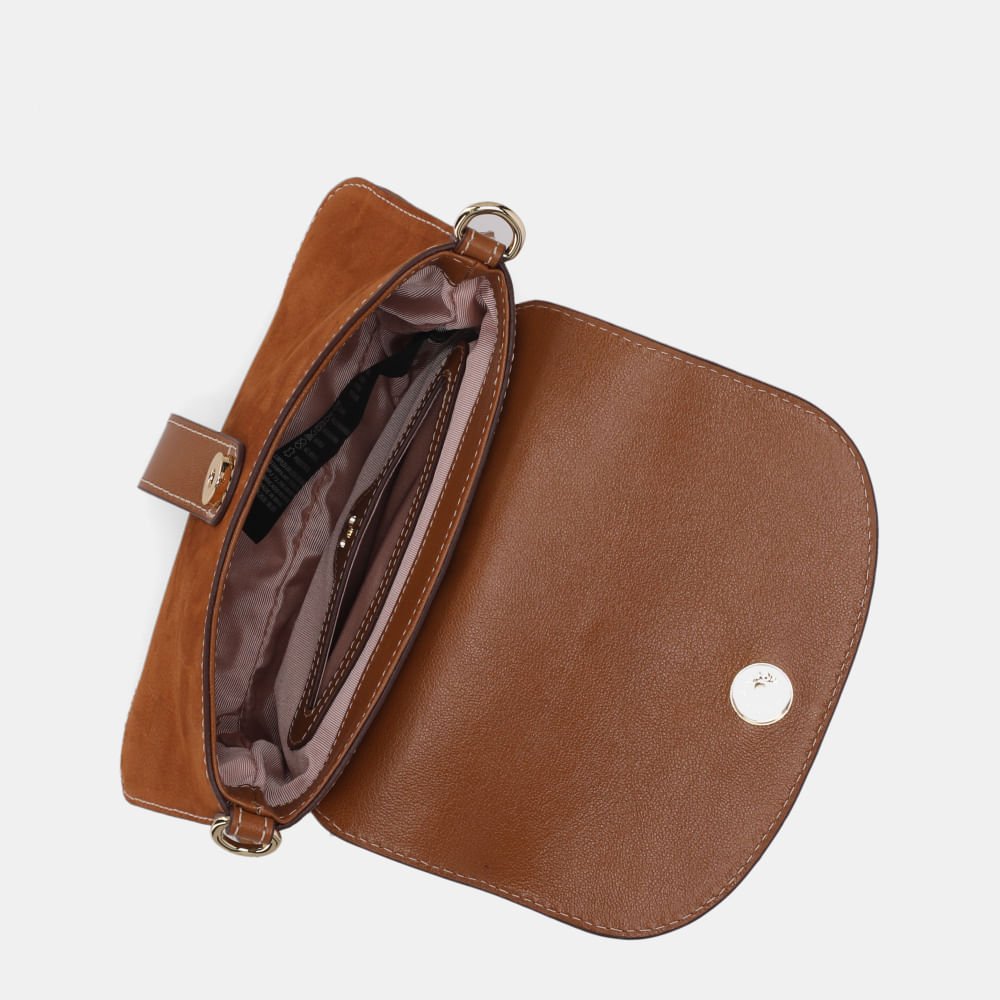 Bolsa Satchel Pequena Bison Caramelo - 2000941 Caramelo 4