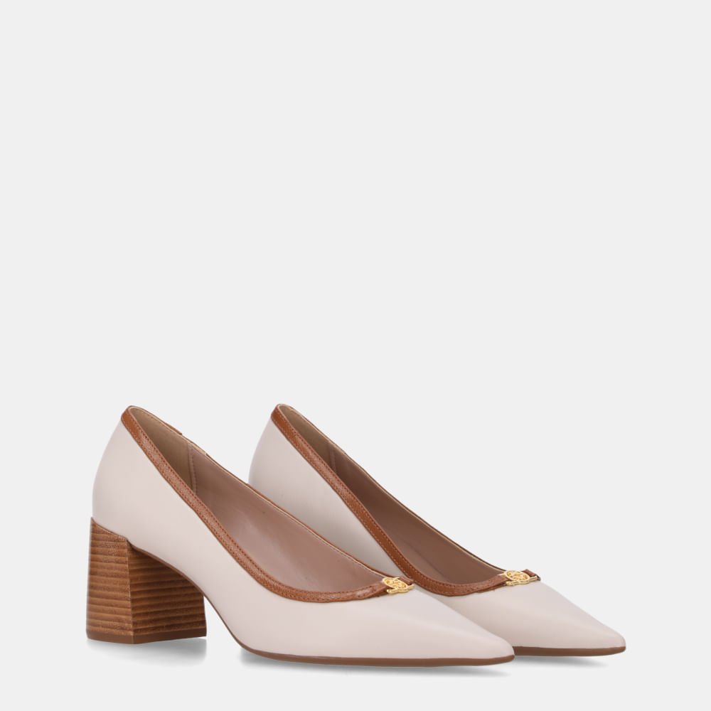 Scarpin Saara Panna E Atacama Caramelo - 60330029 Panna/Caramelo 2